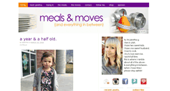 Desktop Screenshot of mealsandmovesblog.com